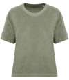 NS328 Native Spirit Ladies Terry Towel T-Shirt almond green colour image